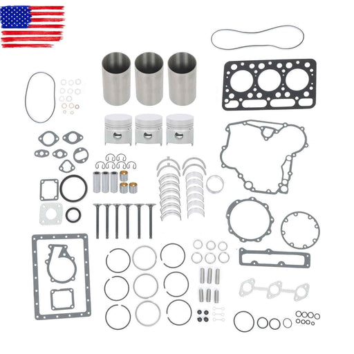 DURAFORCE For Kubota L2050DT L2350 L235DT L235 Tractors D1102 Engine Overhaul Rebuild Kit