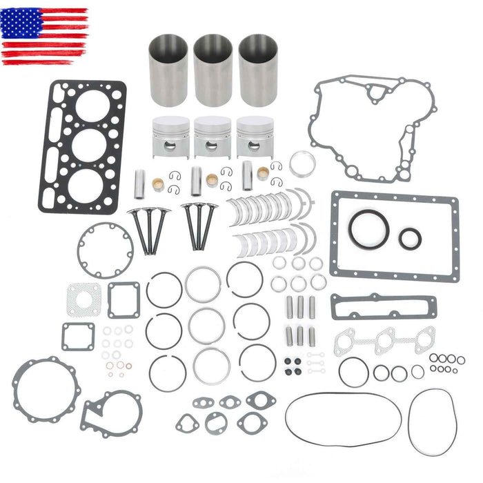 DURAFORCE For Kubota L2050DT L2350 L235DT L235 Tractors D1102 Engine Overhaul Rebuild Kit