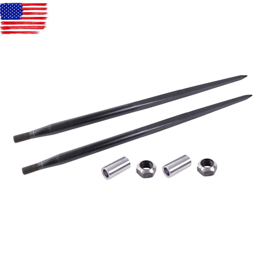 DURAFORCE 2 ×Square Hay Spike Bale Spear 49" Wide Tine Spike 4500lb Capacity For Tractor