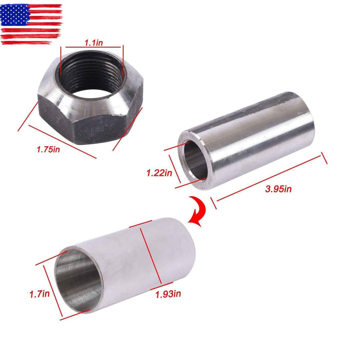 DURAFORCE 2 ×Square Hay Spike Bale Spear 49" Wide Tine Spike 4500lb Capacity For Tractor