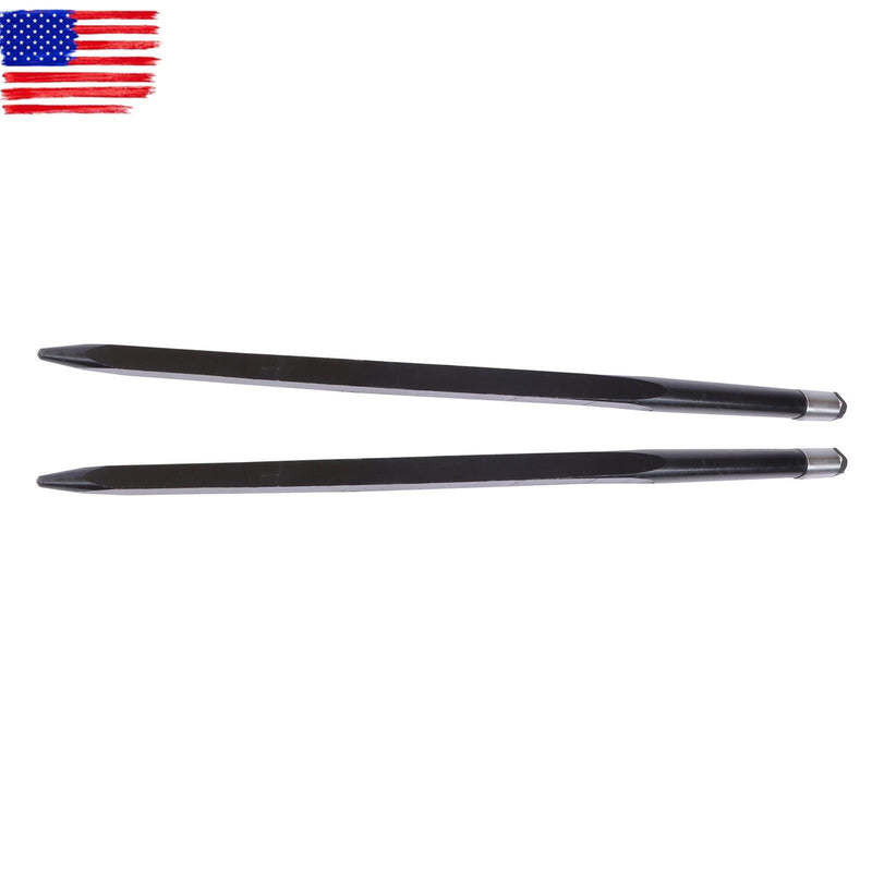 DURAFORCE 2 ×Square Hay Spike Bale Spear 49" Wide Tine Spike 4500lb Capacity For Tractor