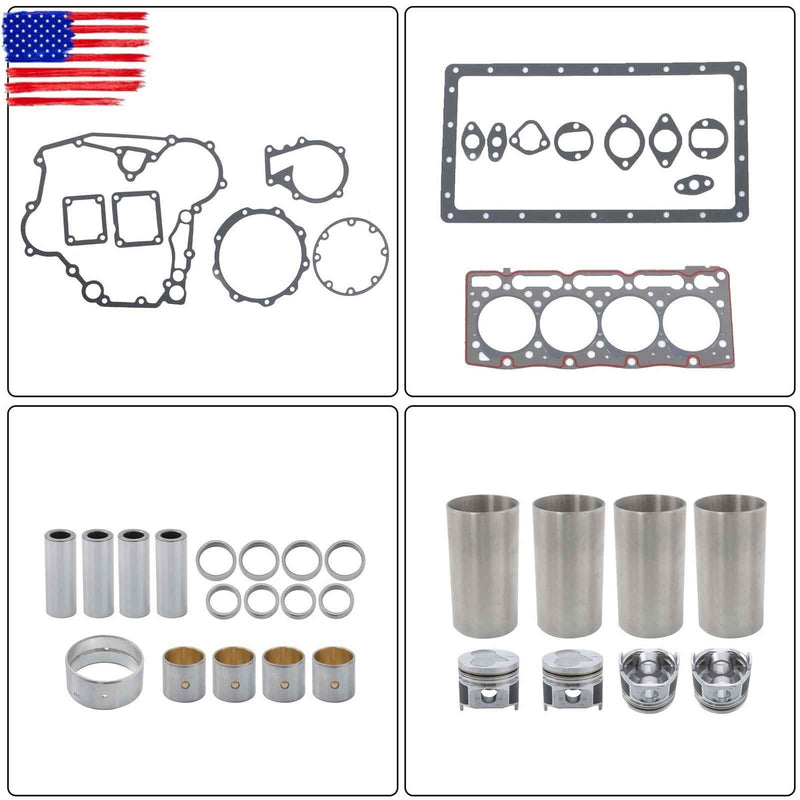 DURAFORCE B2910HSD V1505 V1505D V1505T V1505E Fit For Kubota Engine Overhaul Rebuild Kit