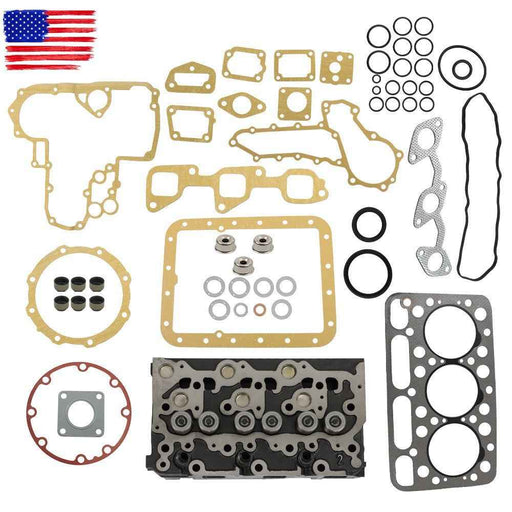 DURAFORCE Cylinder Head & Gasket For Kubota Excavator 1A013-03043 D1503 L2900 L3000 L3010
