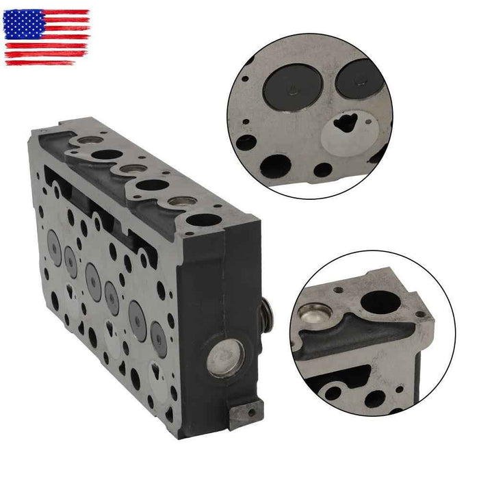 DURAFORCE Cylinder Head & Gasket For Kubota Excavator 1A013-03043 D1503 L2900 L3000 L3010