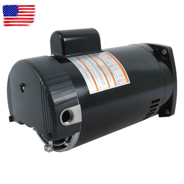 DURAFORCE Black 3450 RPM Square Flange Pool Pump Motor B2852 3/4 HP 60 HZ 56Y Frame