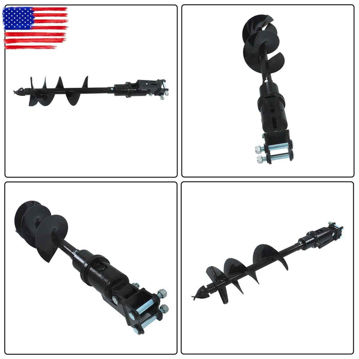 DURAFORCE 300mm Diameter Auger Drill Fit For 1Ton-1.5Ton Mini Excavator Small Digger 2Pins