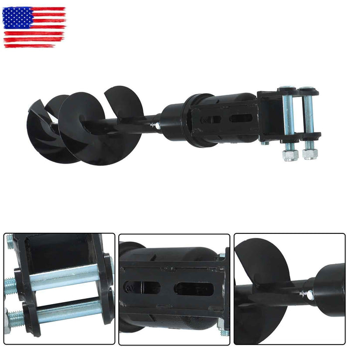 DURAFORCE 300mm Diameter Auger Drill Fit For 1Ton-1.5Ton Mini Excavator Small Digger 2Pins