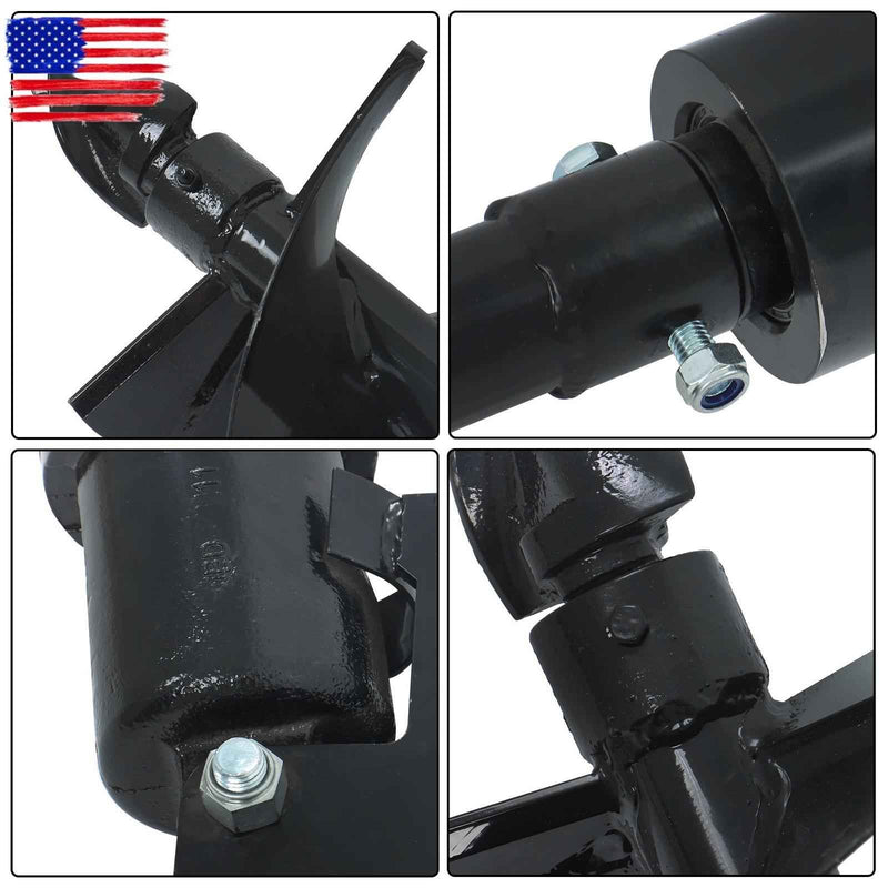 DURAFORCE 300mm Diameter Auger Drill Fit For 1Ton-1.5Ton Mini Excavator Small Digger 2Pins