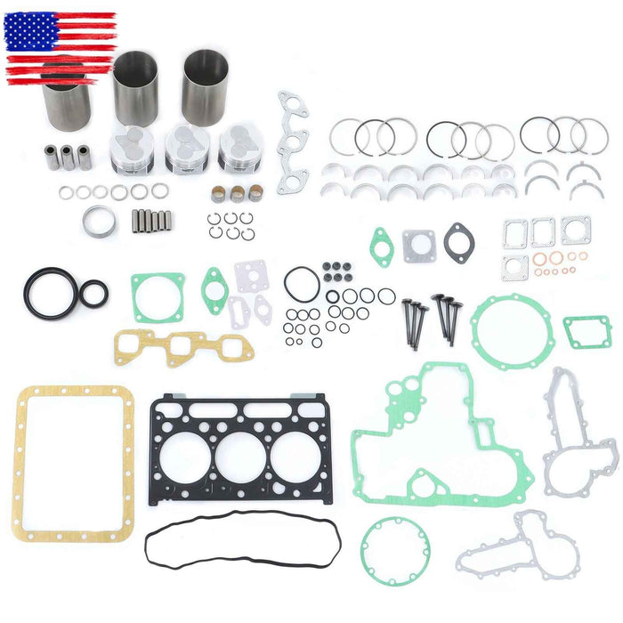 DURAFORCE L3300DT L3410DT For Kubota STD Overhaul Rebuild Kit D1703 D1703E