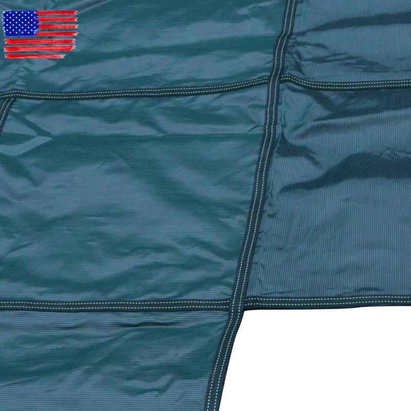 DURAFORCE Above Inground Swimming Pool Heavy Safety Cover 20×38FT With 4×8FT Right Step
