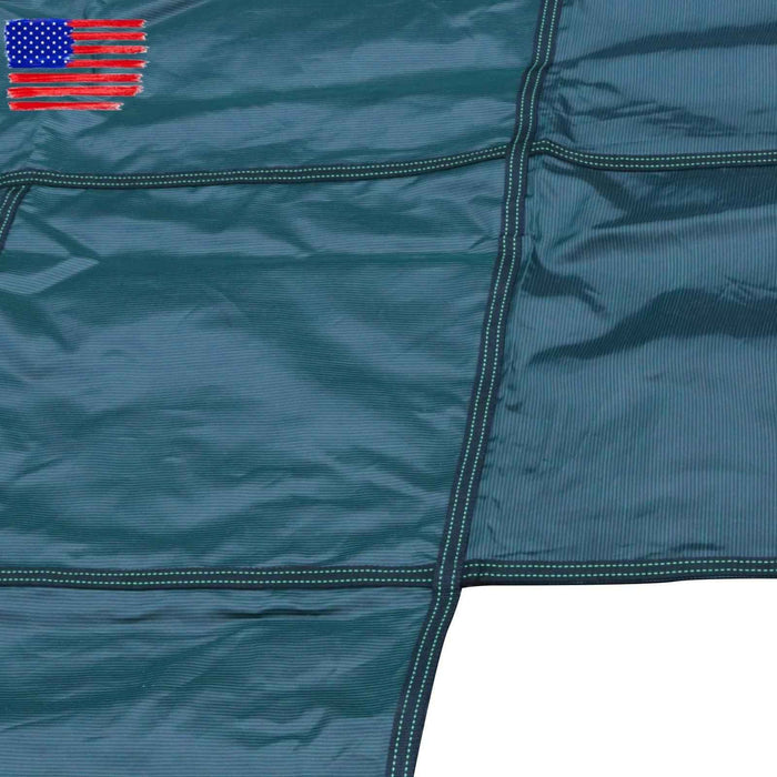 DURAFORCE Above Inground Swimming Pool Heavy Safety Cover 20×38FT With 4×8FT Right Step