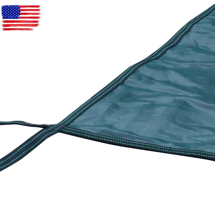 DURAFORCE Above Inground Swimming Pool Heavy Safety Cover 20×38FT With 4×8FT Right Step