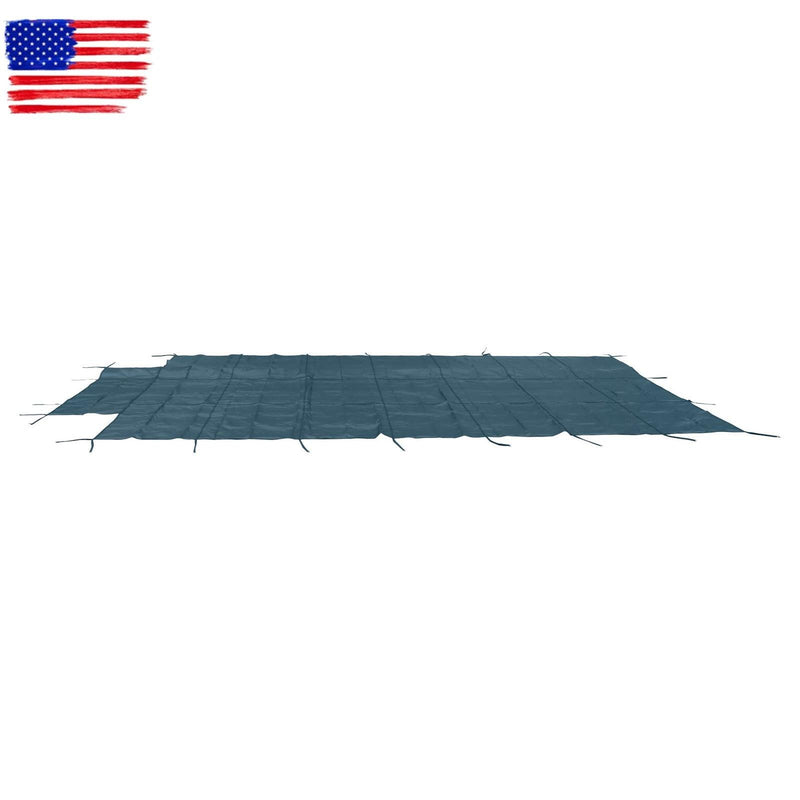 DURAFORCE Above Inground Swimming Pool Heavy Safety Cover 20×38FT With 4×8FT Right Step