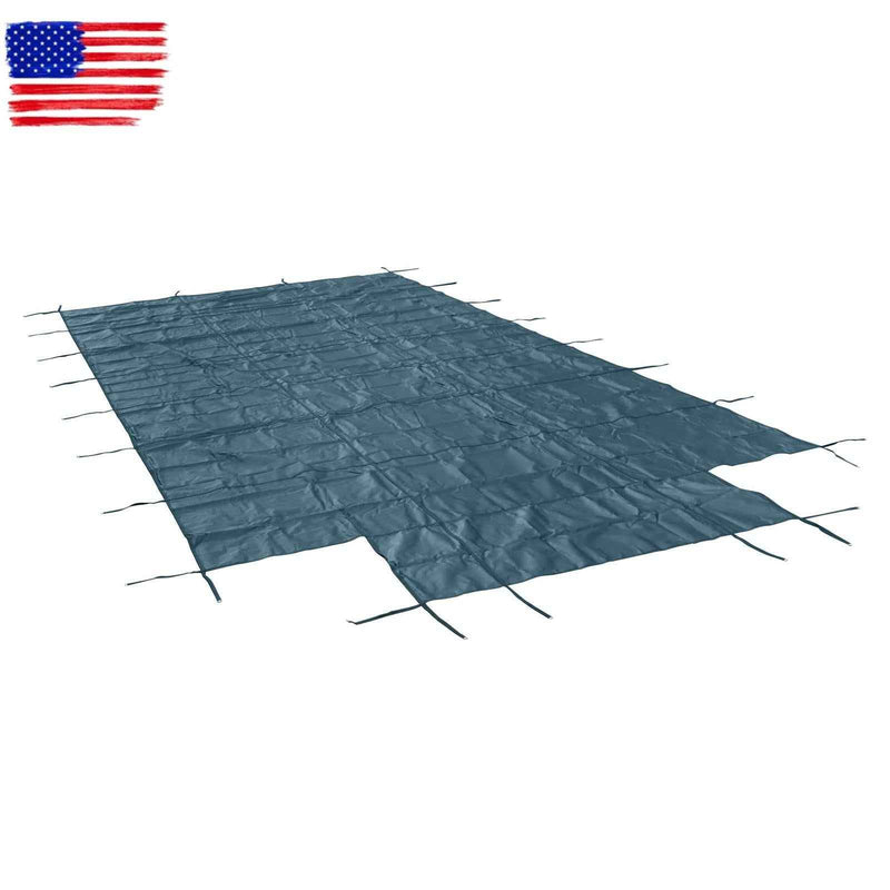 DURAFORCE Above Inground Swimming Pool Heavy Safety Cover 20×38FT With 4×8FT Right Step