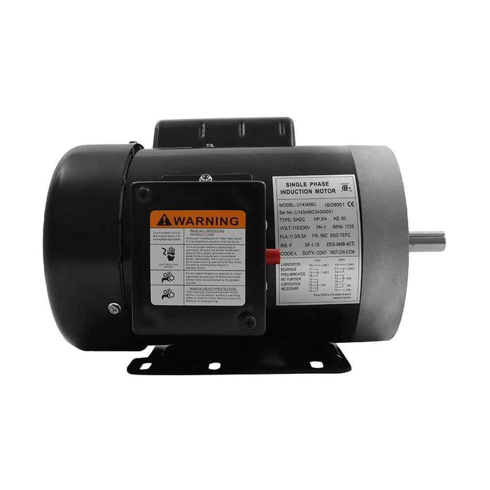 DURAFORCE 3/4HP Electric Motor 115V/230V 1725RPM General Purpose Single Phase Motor 56C