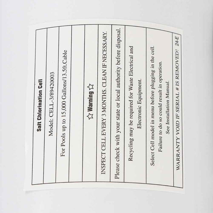 DURAFORCE For Hayward W3T-CELL-3 15,000 Gallons Swimming Pool Salt Chlorine Generator
