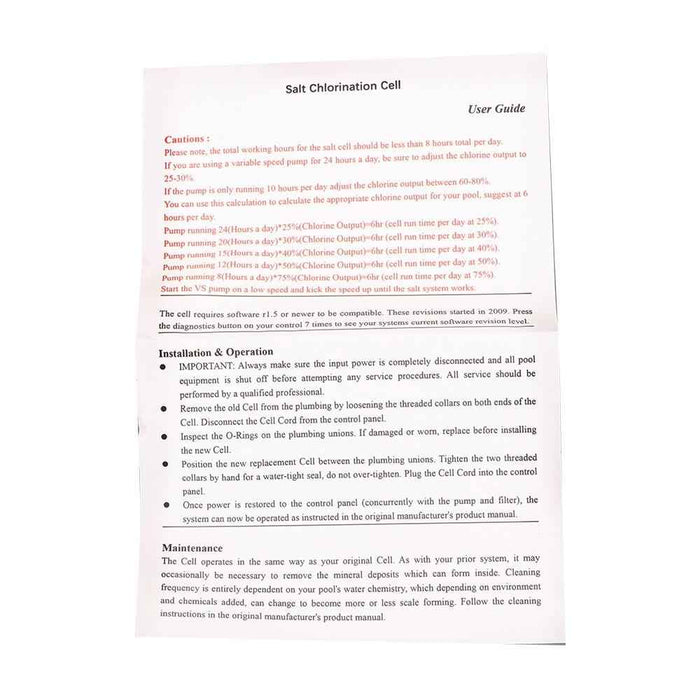 DURAFORCE For Hayward GLX-CELL-5 Swimming Complete Salt System up to 20,000 Gallons