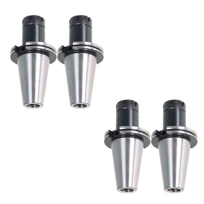 DURAFORCE 4 Pack 4" Gage Length CAT50-ER32 Collet Chuck Tool Holder Set For CNC Milling
