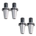 DURAFORCE 4 Pack 4" Gage Length CAT50-ER32 Collet Chuck Tool Holder Set For CNC Milling