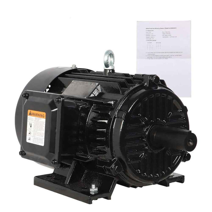 DURAFORCE 3 Phase Electric Motor 1800 RPM TEFC 230/460 Volt Severe Duty 5 HP