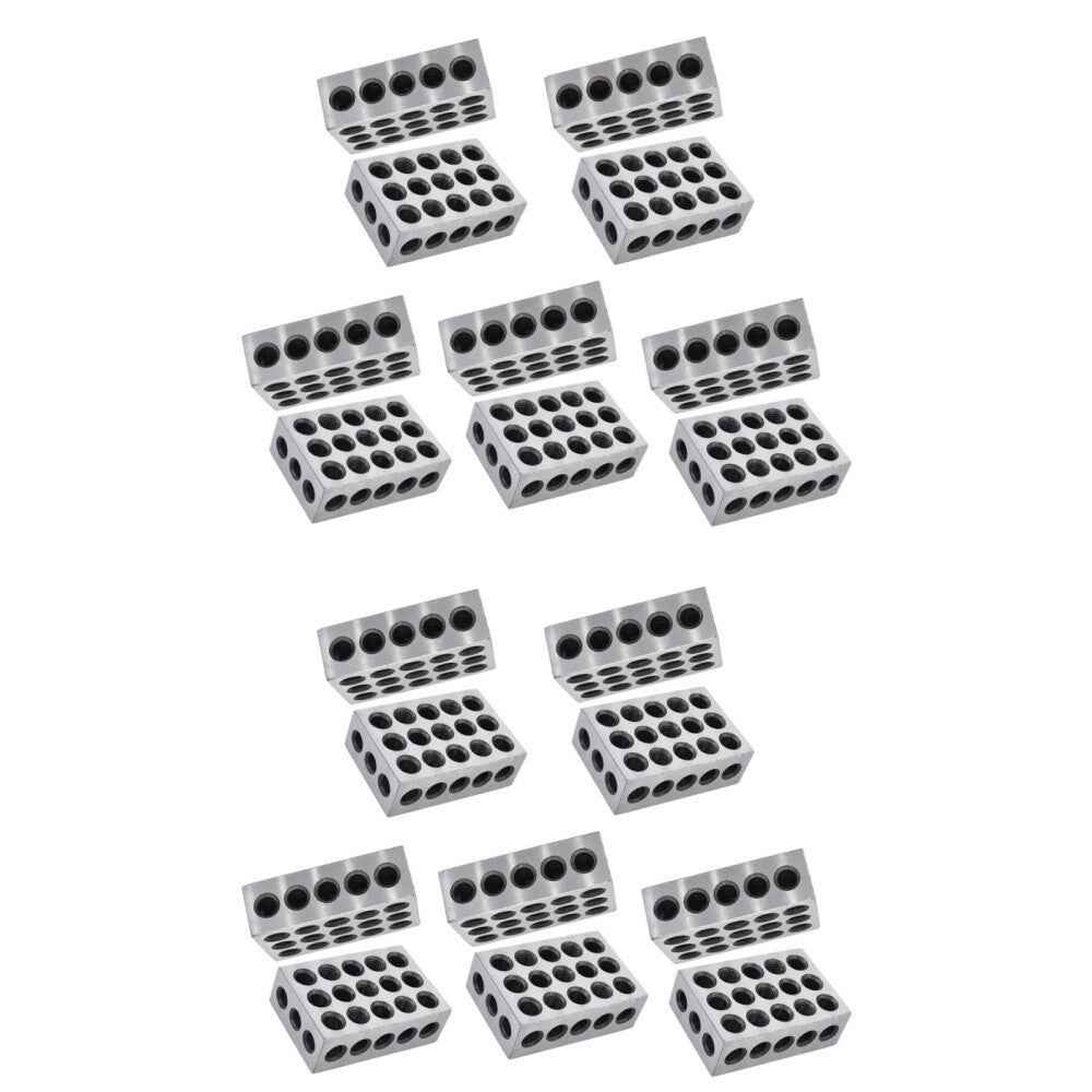 23 Holes Machinist 123 .0002" High Precision 10 Matched Pairs 1-2-3
