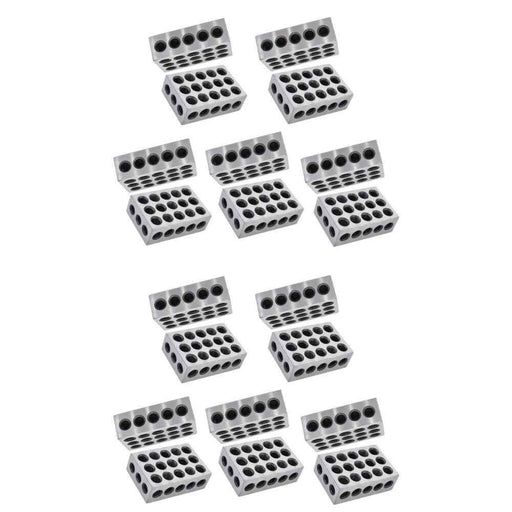 DURAFORCE 23 Holes Machinist 123 .0002" High Precision 10 Matched Pairs 1-2-3 Blocks