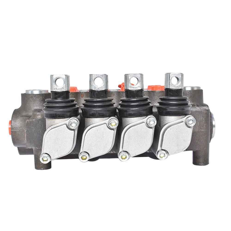 DURAFORCE 21 GPM 4 Spool SAE 3600 PSI Ports Hydraulic Control Valve Double Acting