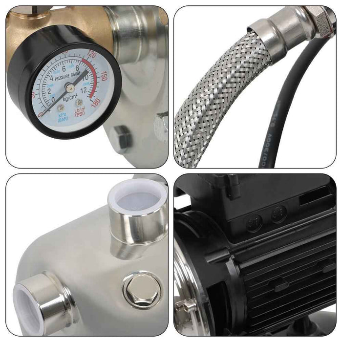 DURAFORCE 1.6 HP Shallow Well Jet Pump Heavy Duty Water Jet Pump w/ Pressure Tank 115V