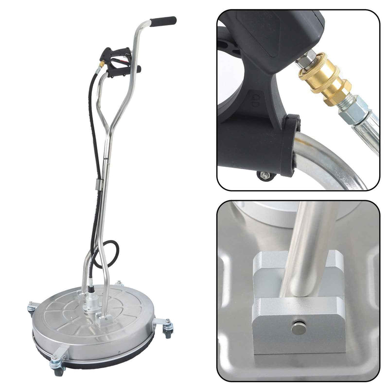 DURAFORCE 24" Pressure Washer Surface Cleaner w/ Handles & Wheels Quick Connect us