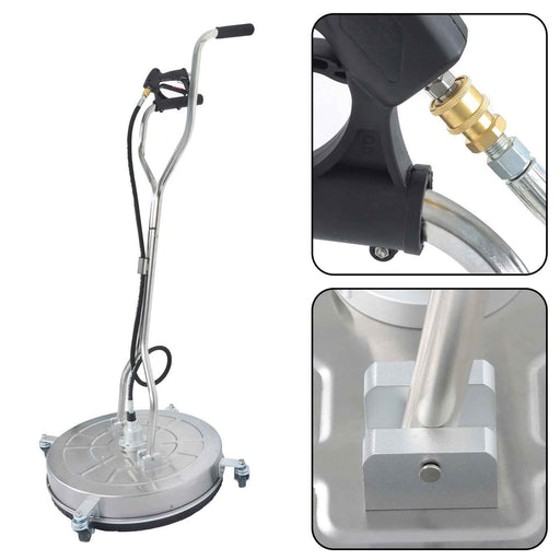 DURAFORCE 24" Pressure Washer Surface Cleaner w/ Handles & Wheels Quick Connect us