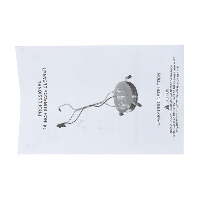 DURAFORCE 24" Pressure Washer Surface Cleaner w/ Handles & Wheels Quick Connect us