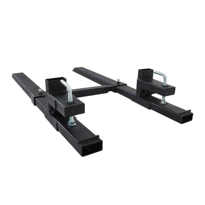 DURAFORCE Quick Attach 4000Lbs 60" Tractor Clamp On Pallet Forks Bucket W/ Stabilizer Bar