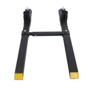 DURAFORCE Quick Attach 4000Lbs 60" Tractor Clamp On Pallet Forks Bucket W/ Stabilizer Bar