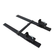 DURAFORCE Quick Attach 4000Lbs 60" Tractor Clamp On Pallet Forks Bucket W/ Stabilizer Bar