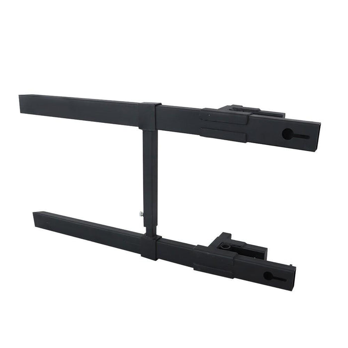 DURAFORCE Quick Attach 4000Lbs 60" Tractor Clamp On Pallet Forks Bucket W/ Stabilizer Bar