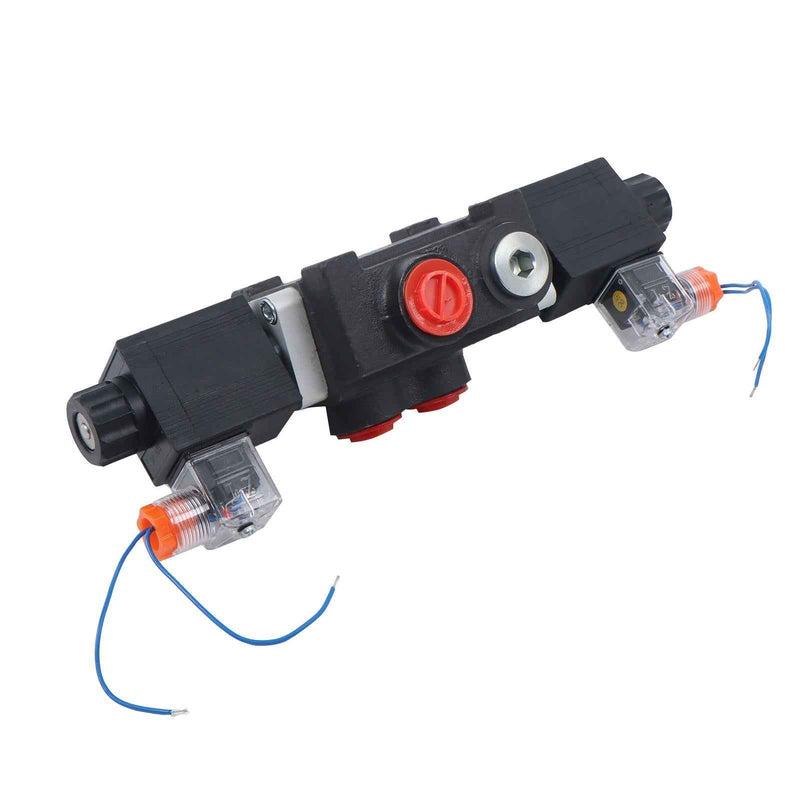 DURAFORCE 3600 PSI 13 GPM 1 Spool Solenoid 12V DC Hydraulic Control Valve Double Acting