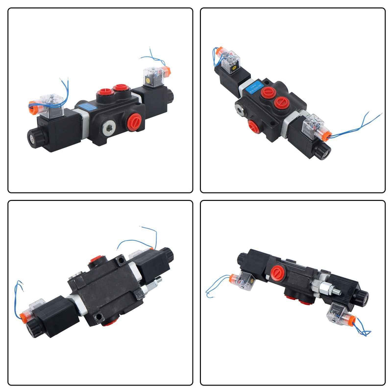 DURAFORCE 3600 PSI 13 GPM 1 Spool Solenoid 12V DC Hydraulic Control Valve Double Acting