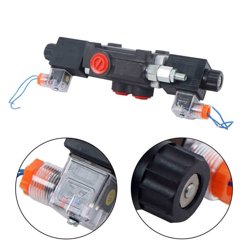 DURAFORCE 3600 PSI 13 GPM 1 Spool Solenoid 12V DC Hydraulic Control Valve Double Acting