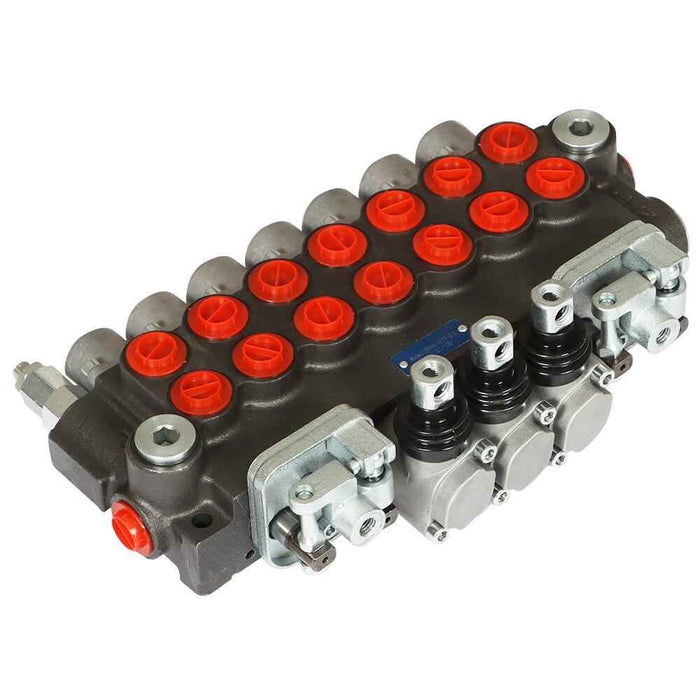 DURAFORCE 7 Spool Hydraulic Directional Control Valve 2 Joystick 40L BSPP Port 11 GPM