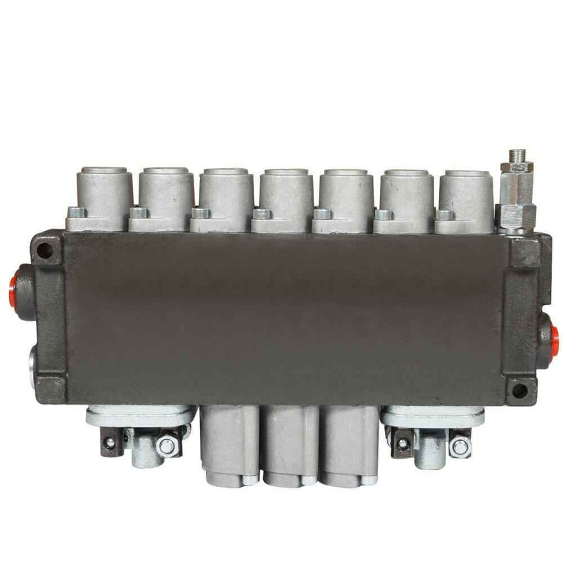 DURAFORCE 7 Spool Hydraulic Directional Control Valve 2 Joystick 40L BSPP Port 11 GPM
