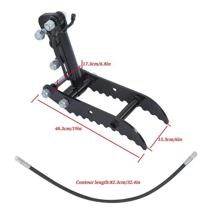 DURAFORCE Fit For Mini Excavators Small Digger Attachment Kits Hydraulic Thumb Clip Clamp