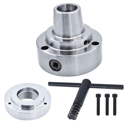 DURAFORCE 5C Collet Lathe Chuck Closer 5" 2-1/4" × 8 Threaded Hole Connection Plate Chuck