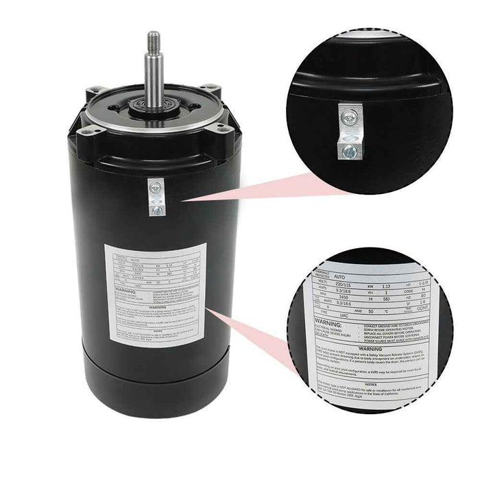 DURAFORCE Swimming Pool Pump Motor and Seal Kit SP2610X15 UST1152 for Super Pump