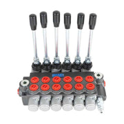 DURAFORCE 11GPM 6 Spool Hydraulic Directional Control Valve Adjustable 3600PSI