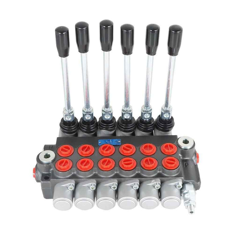 DURAFORCE 11GPM 6 Spool Hydraulic Directional Control Valve Adjustable 3600PSI