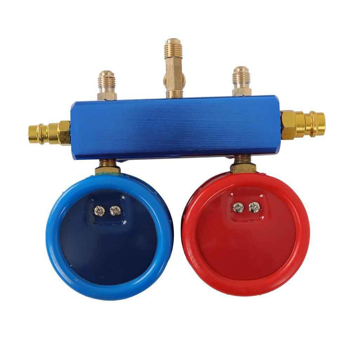 DURAFORCE Air Vacuum Pump Gauge Set 3 CFM Combo HVAC + R134A Kit AC 5pa 1720 RPM