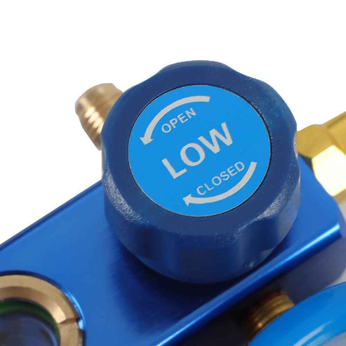 DURAFORCE Air Vacuum Pump Gauge Set 3 CFM Combo HVAC + R134A Kit AC 5pa 1720 RPM