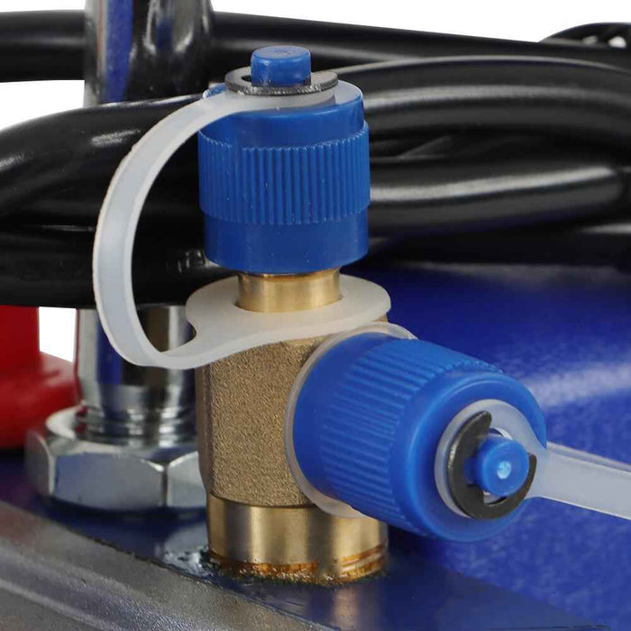 DURAFORCE 110V 9.6 CFM Single-Stage Rotary Vane HVAC 1 HP Air Vacuum Pump with Oil Bottle