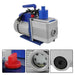 DURAFORCE 110V 9.6 CFM Single-Stage Rotary Vane HVAC 1 HP Air Vacuum Pump with Oil Bottle