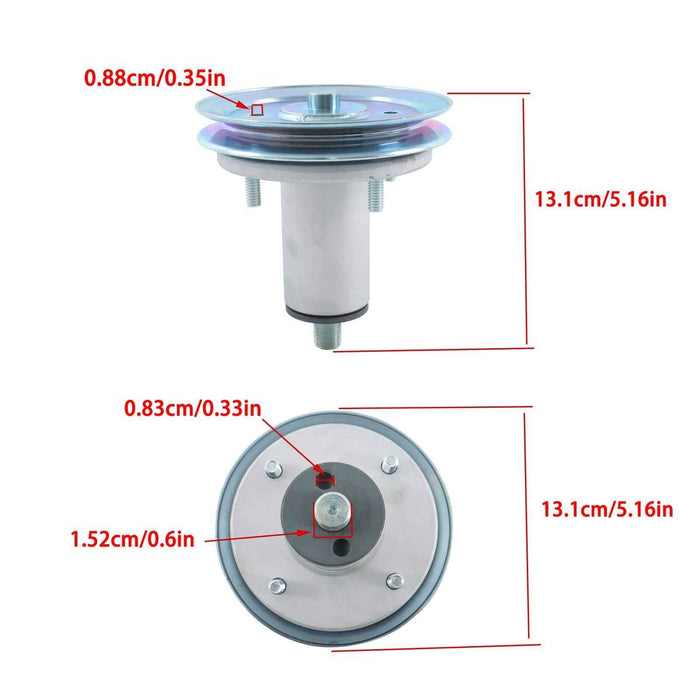 DURAFORCE 3 Pack For Gravely Ariens 52" Deck Spindle Assembly 51537200 51528000 W/ Pulley